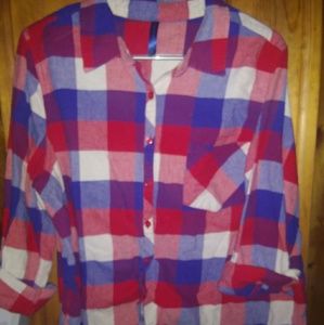 Vibrant button down flannel